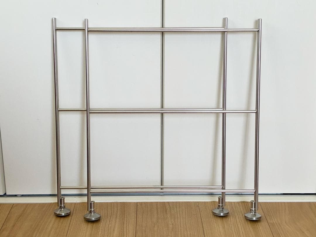 無印良品 ステンレスユニットシェルフ 追加用帆立 ミニ 高さ46cm