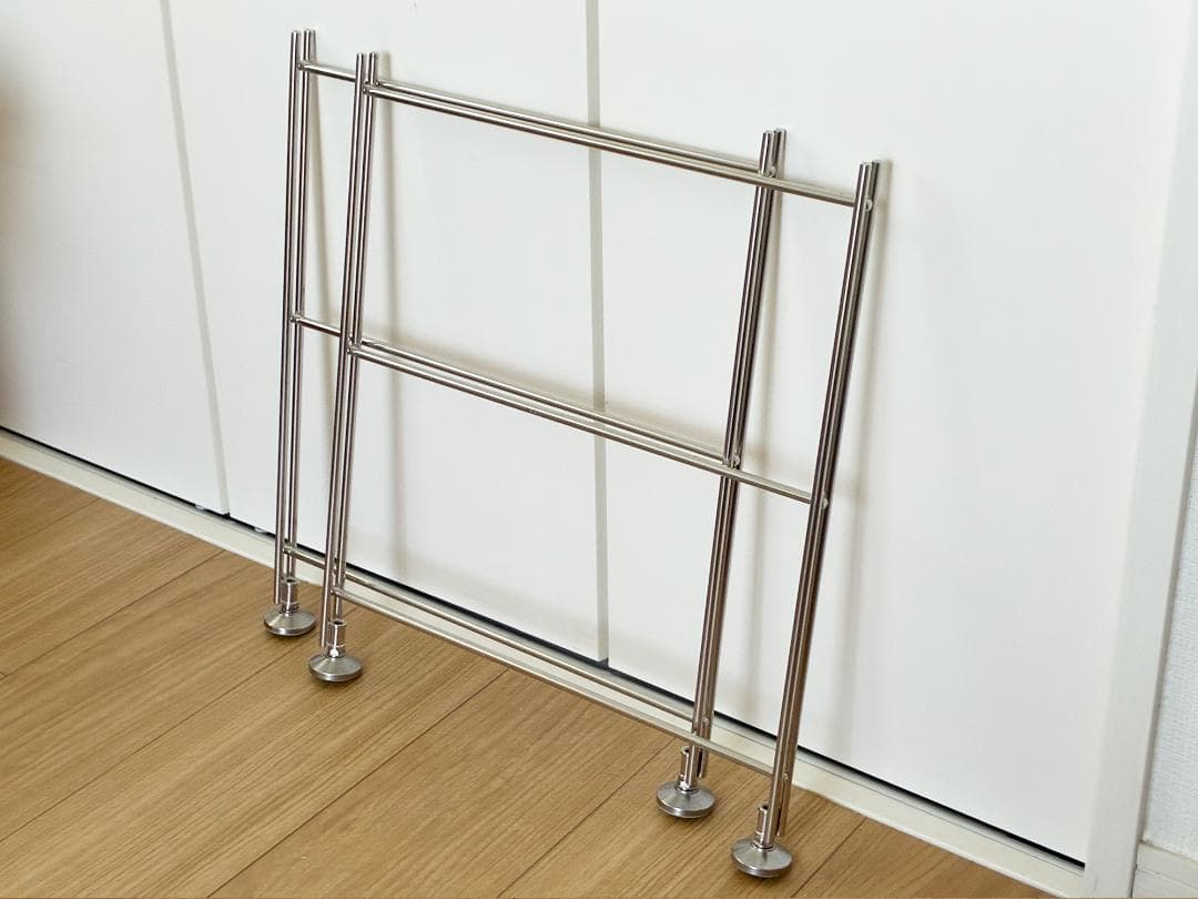 無印良品 ステンレスユニットシェルフ 追加用帆立 ミニ 高さ46cm