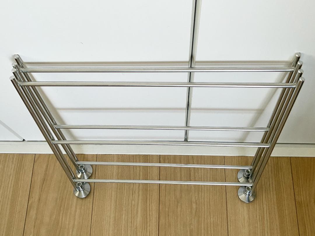 無印良品 ステンレスユニットシェルフ 追加用帆立 ミニ 高さ46cm