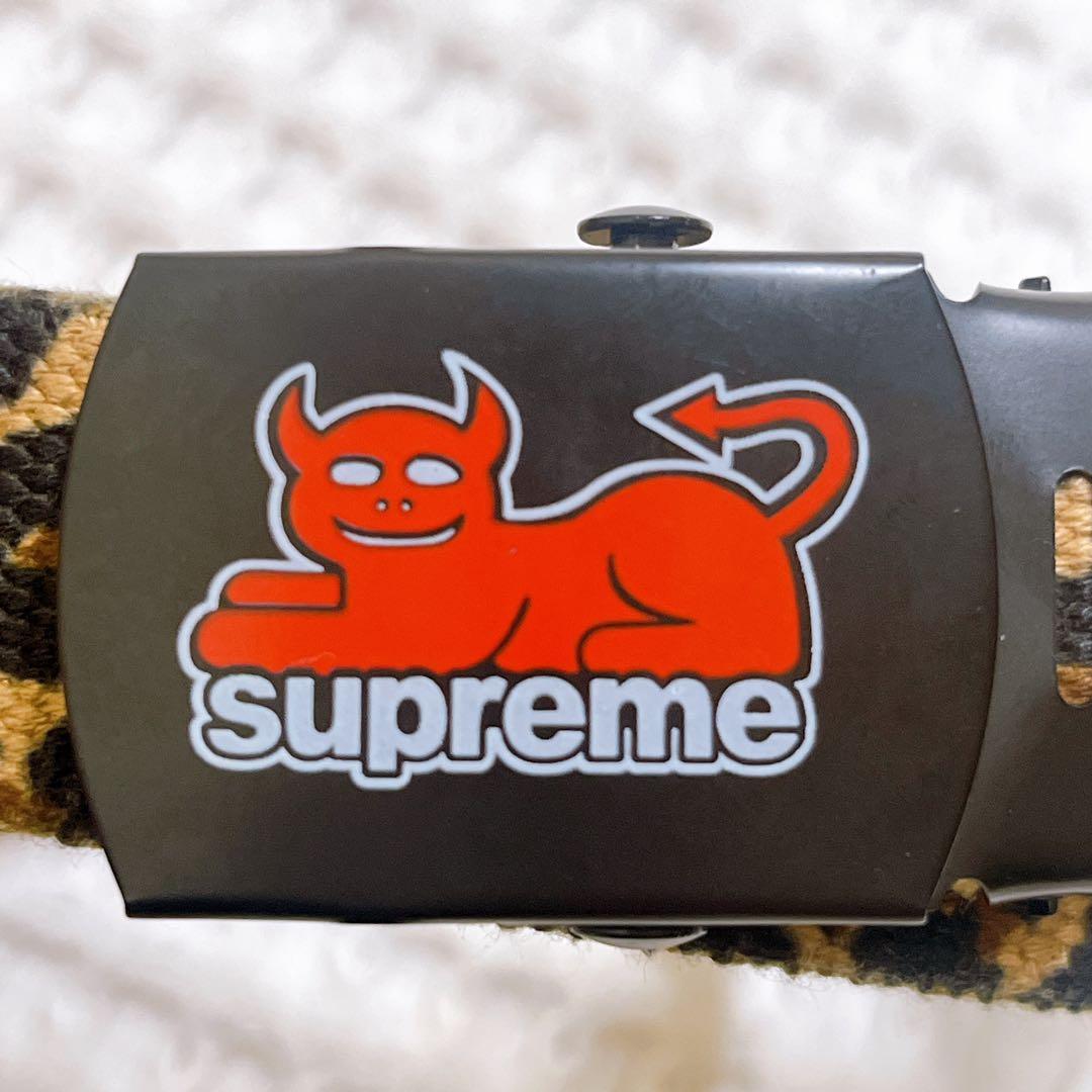 シュプリーム　トイマシーン　コラボ　レオパード柄　ヒョウ柄　ガチャベルト