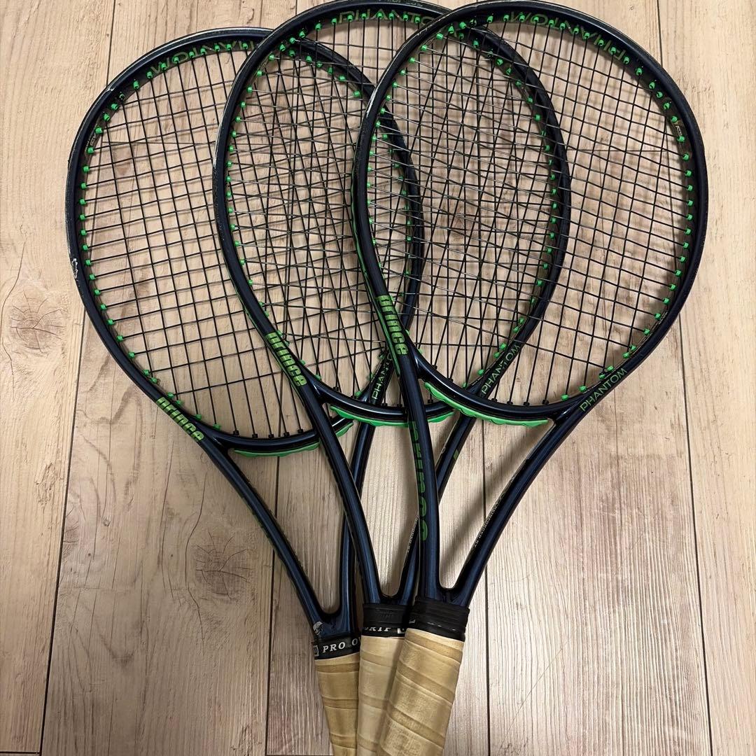 ファトムプロ100テニスラケット 3本セット