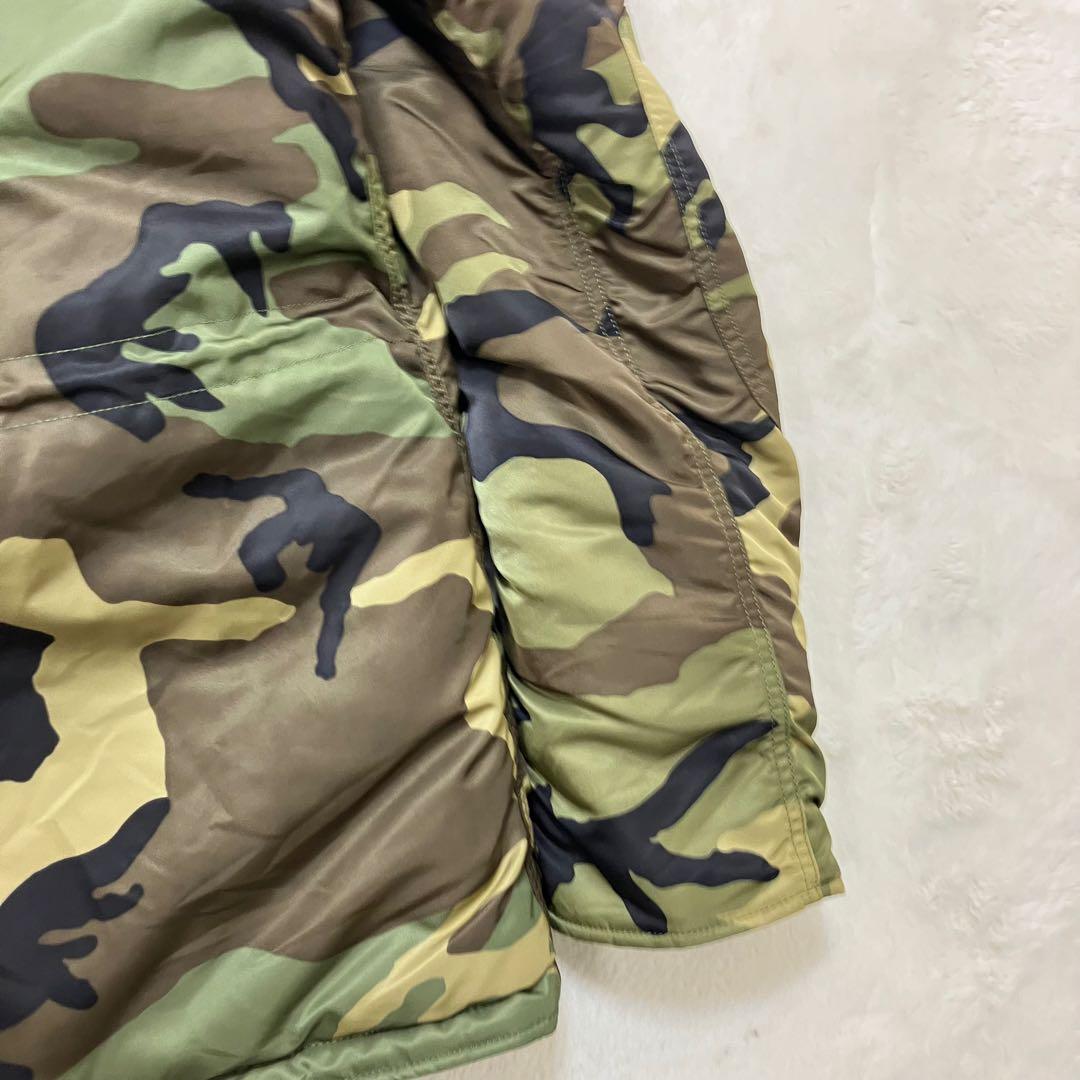 未使用級✨L アルファインダストリーズ N-3B カモフラ フライトジャケット