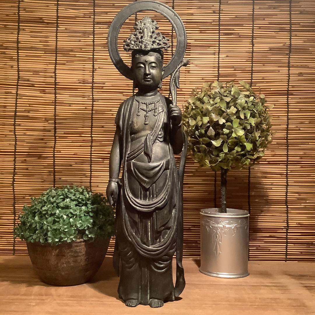 大正期「聖観世音菩薩」観音経・六観音・般若心経・功徳・慈悲・寺院仏閣祀り・古銅