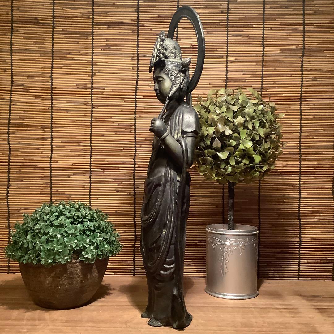 大正期「聖観世音菩薩」観音経・六観音・般若心経・功徳・慈悲・寺院仏閣祀り・古銅