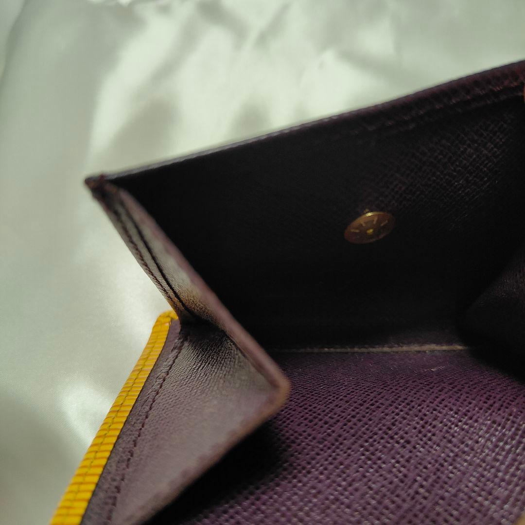 ルイヴィトン ポルトビエカルトクレディモネ 2つ折り財布 イエロー エピ