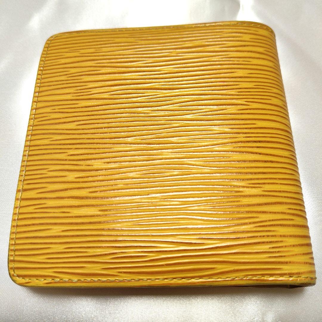 ルイヴィトン ポルトビエカルトクレディモネ 2つ折り財布 イエロー エピ