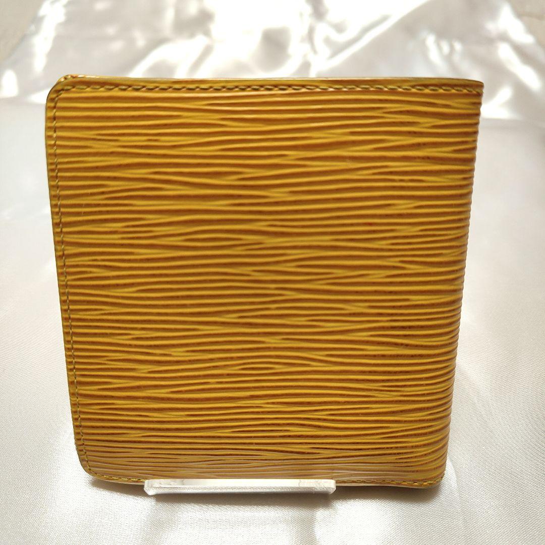 ルイヴィトン ポルトビエカルトクレディモネ 2つ折り財布 イエロー エピ