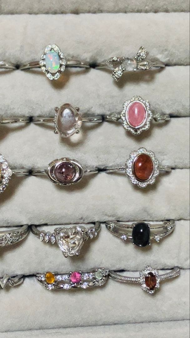 天然石　リング　指輪　まとめ売り　モアサナイト　アパタイト