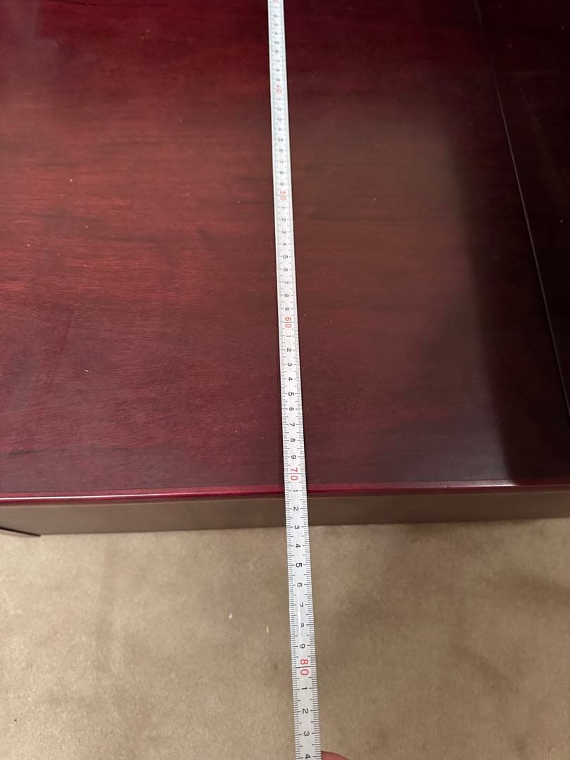 【安心たのメル便！お値下げ】カリモク　コーナーテーブル 収納付き