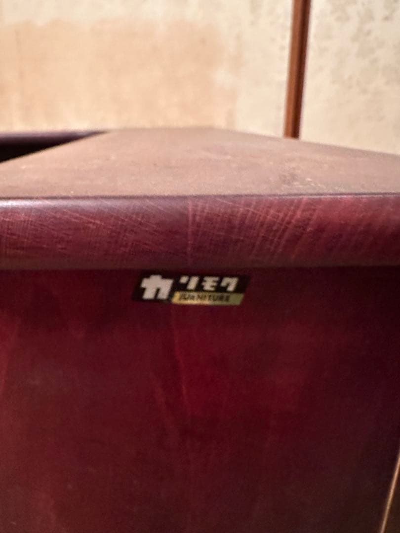 【安心たのメル便！お値下げ】カリモク　コーナーテーブル 収納付き