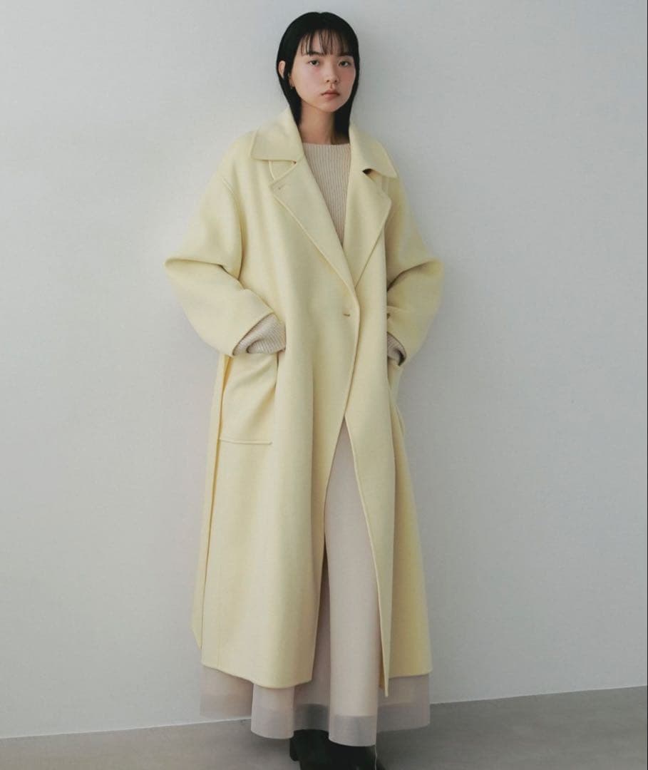 最終値下げ❗️【新品未使用】Apart byカシープスタンドロングコートMサイズ