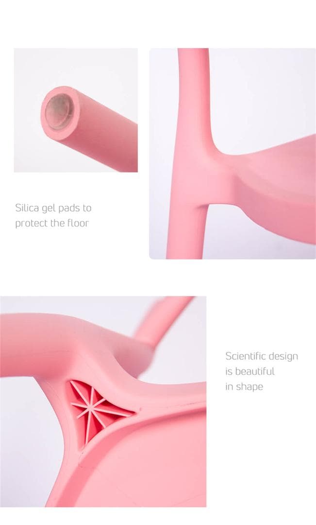 在庫一掃新品未使用ダイニングチェア 椅子4脚セット（黒・ピンク・ホワイト選択可)