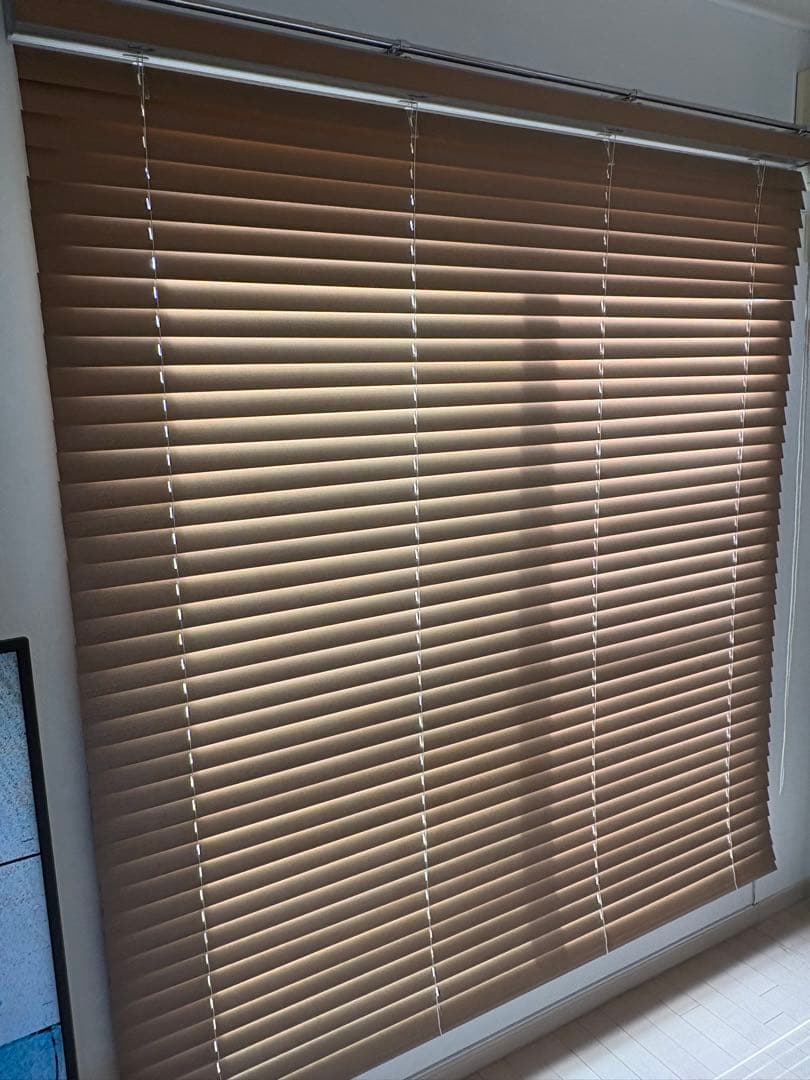 天然木製ウッドブラインド　ヴィンテージブラウン