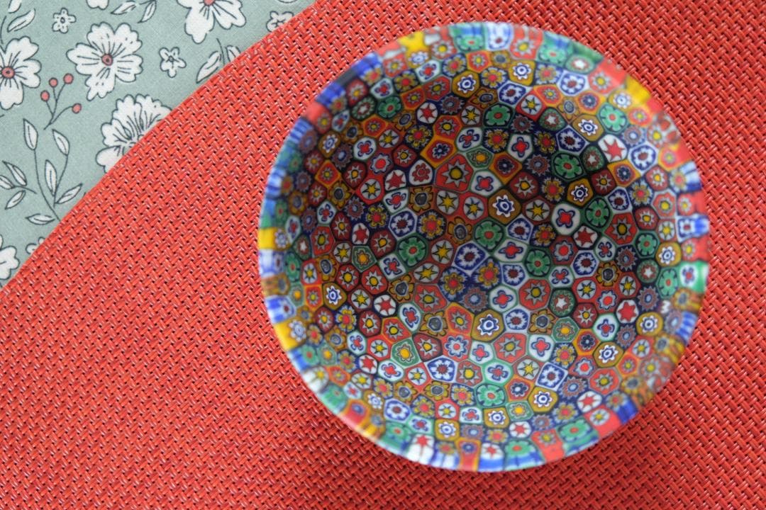 ベネチアンガラス ミルフィオリ プレート 皿 ムッリーニ ムリーニ xフォーム