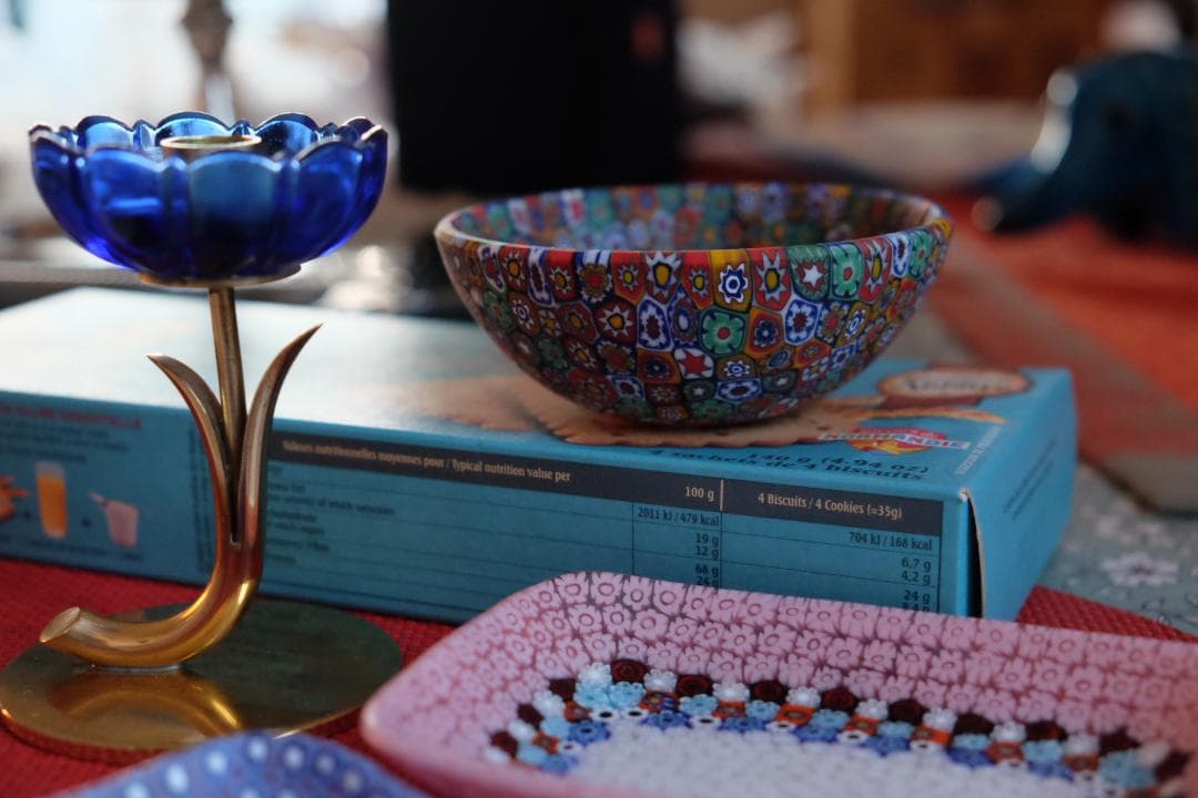 ベネチアンガラス ミルフィオリ プレート 皿 ムッリーニ ムリーニ xフォーム