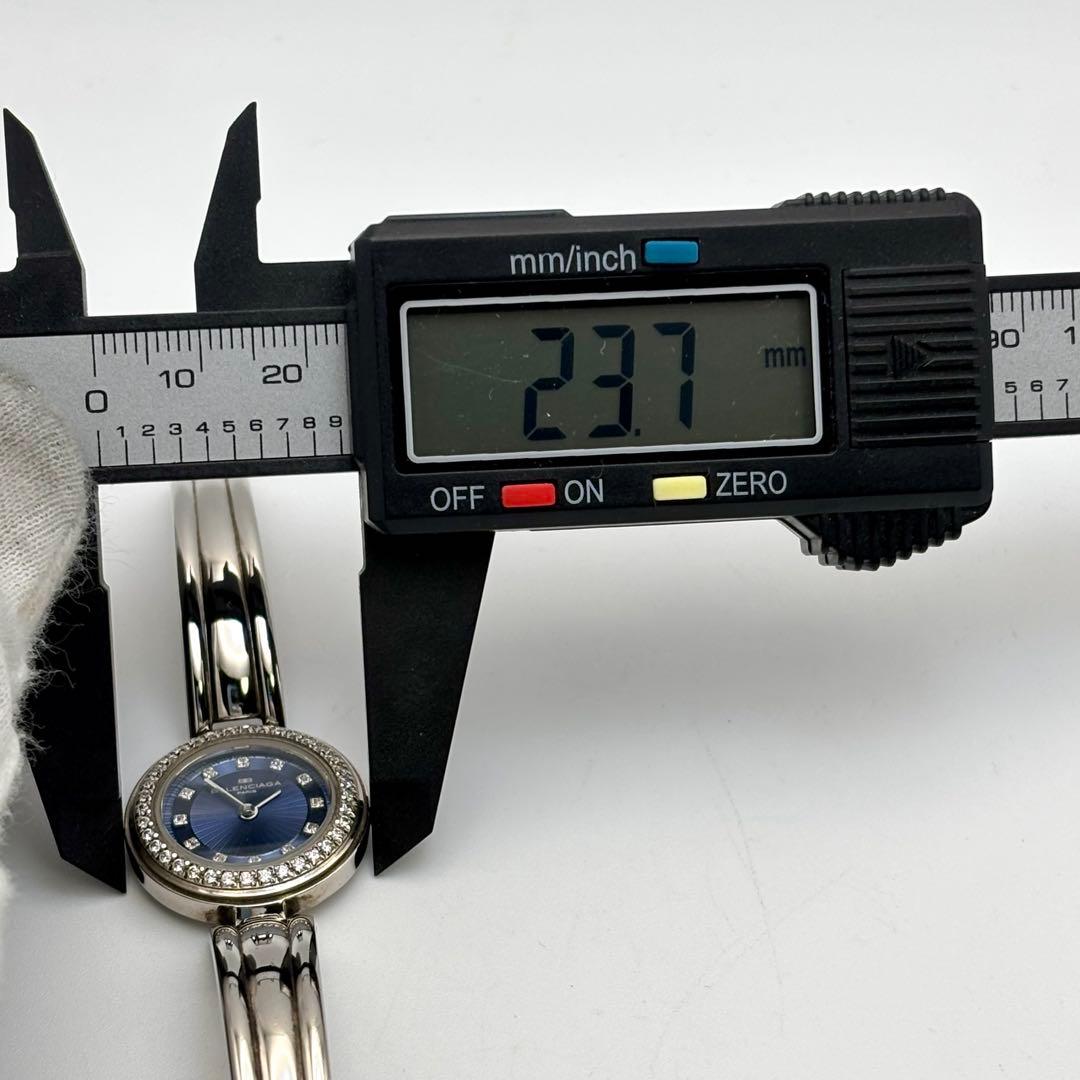 希少✨バレンシアガ ストーンベゼル 12Pダイヤ レディース 腕時計 箱