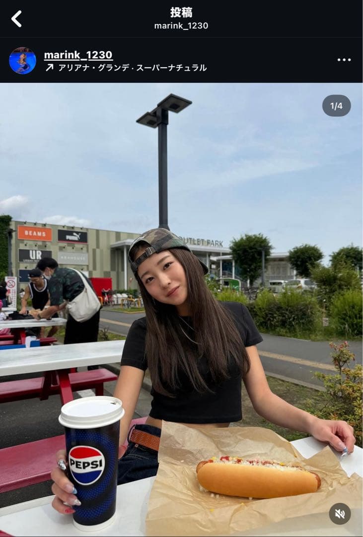 まりんく着用❕ supreme 迷彩 キャップ