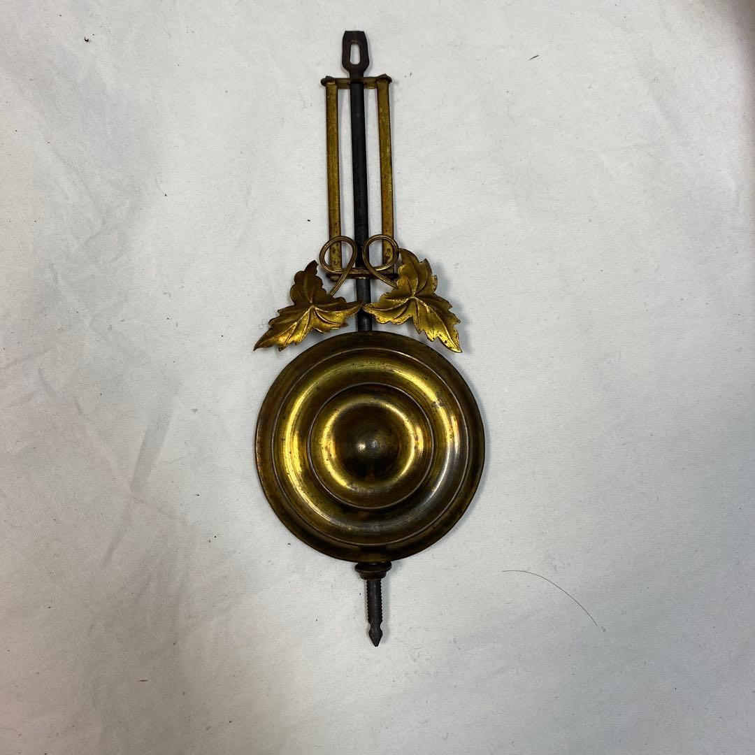 振り子時計　ゼンマイ式　掛け時計 アンティーク　古道具