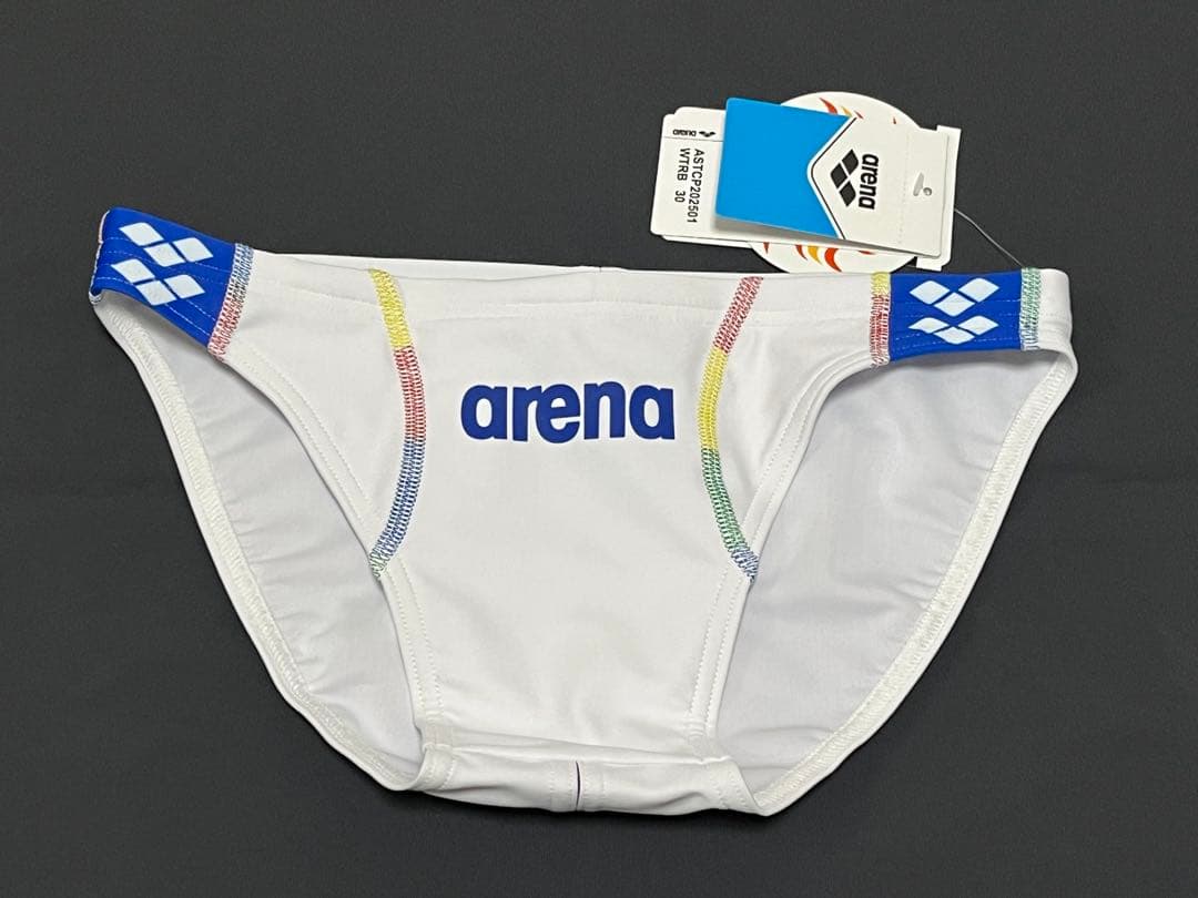 新品 arena 水着 白 30