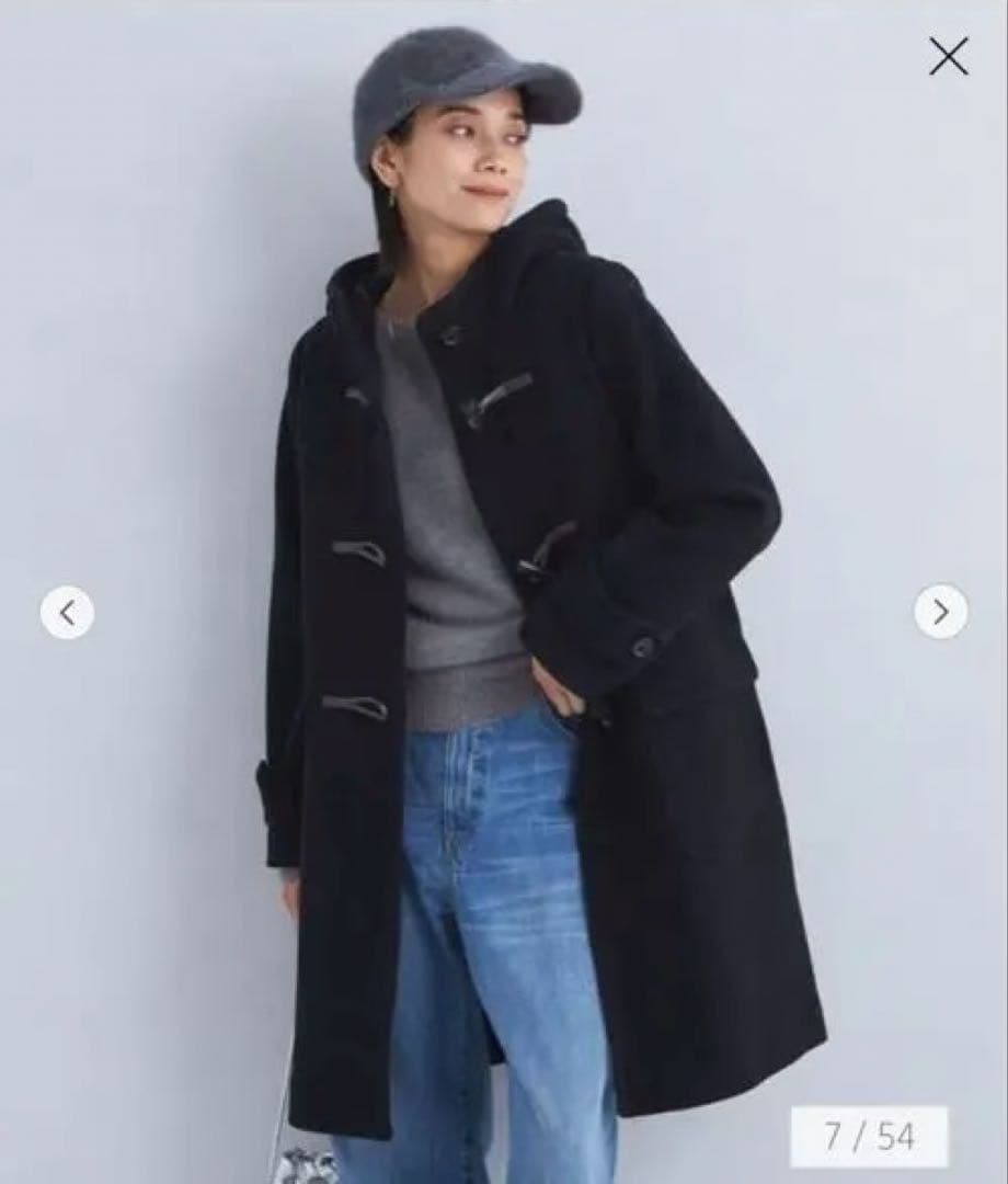 ロングダッフルコート グリーンレーベルリラクシング