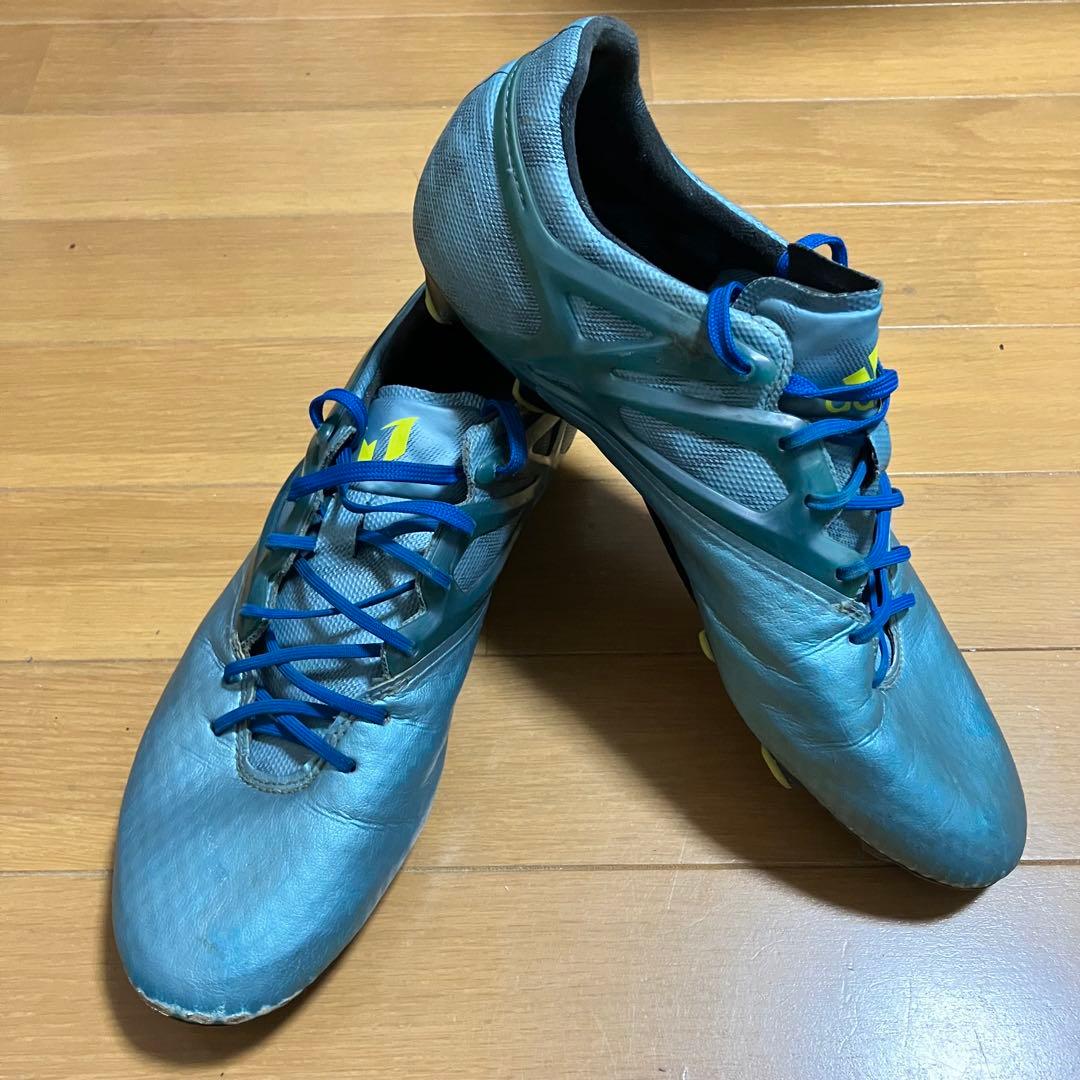 adidas 青 スパイクシューズ