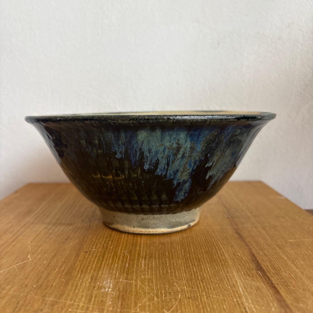 やちむん　沖縄　北窯　宮城正享　陶器　マカイ　丼　椀　トビカンナ　2枚　松田共司