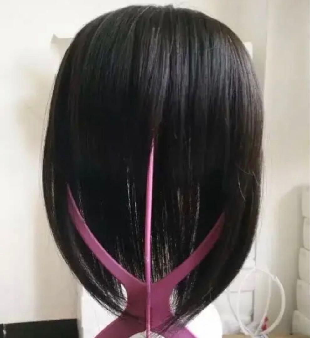 人毛100%☆ヘアピース 部分ウィッグ　かつら 白髪隠しPV35