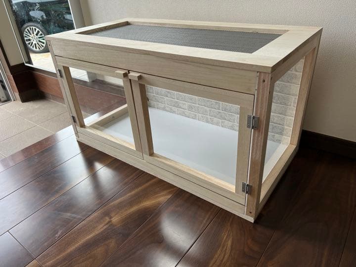 新品未使用　木製ケージ　ハリネズミ　ハムスター　小動物　カスタムベースに！