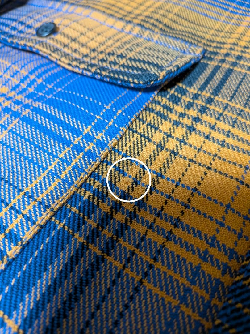 Prentiss プレンティス 別注 ヘビー ネルチェックシャツ オレンジ