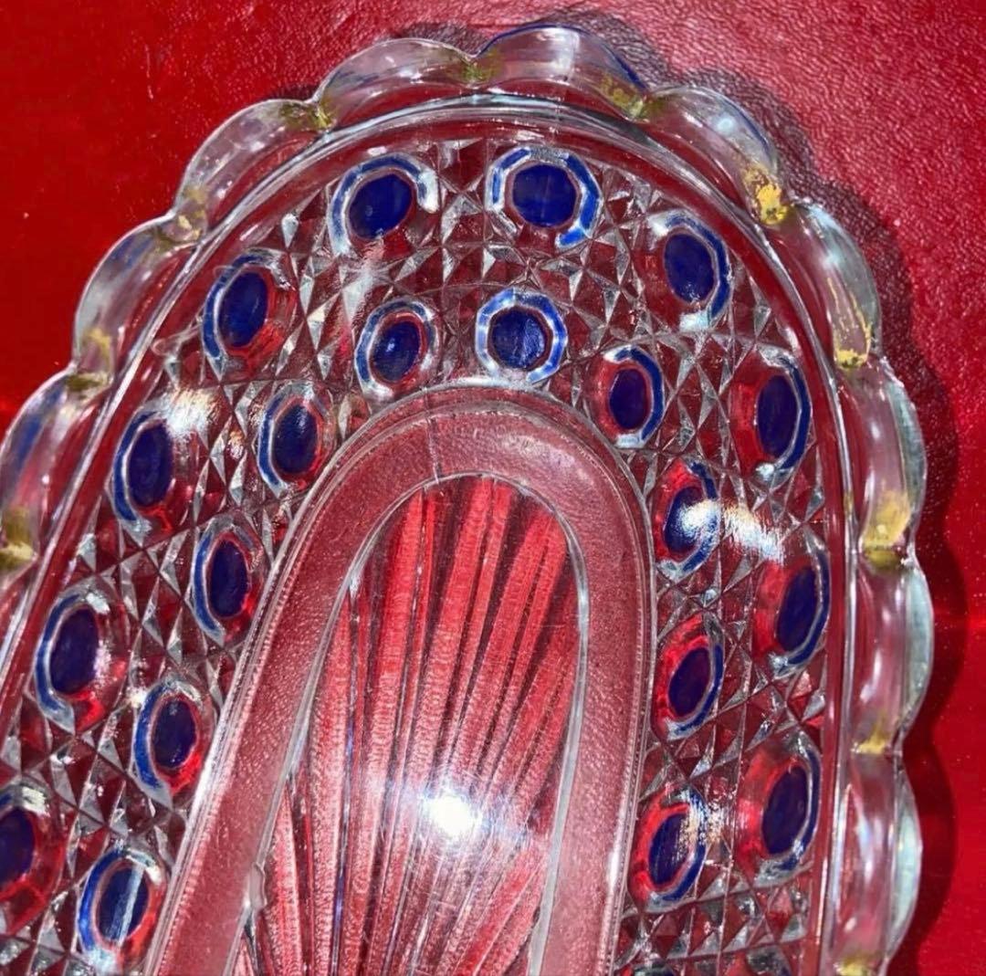 バカラ ディアマンピエーリー　長皿　ブルーカラー　 Baccarat