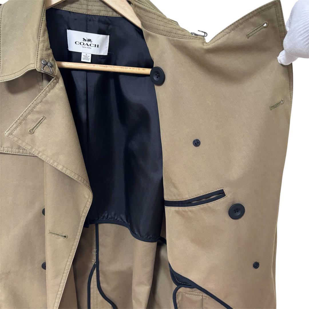 COACH コーチ　トレンチコート　ビジネス　ブラウン