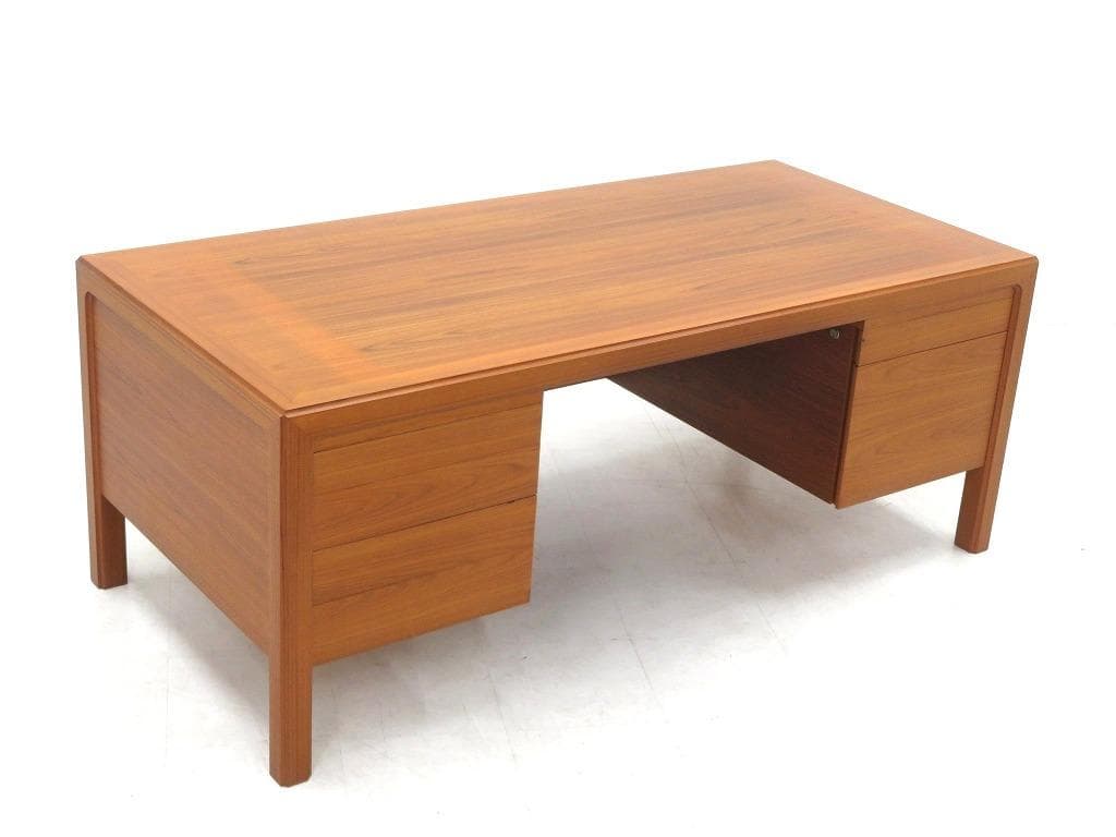 展示品　天童木工　ローズウッド　両袖デスク　両袖机　モダン　ミッドセンチュリー