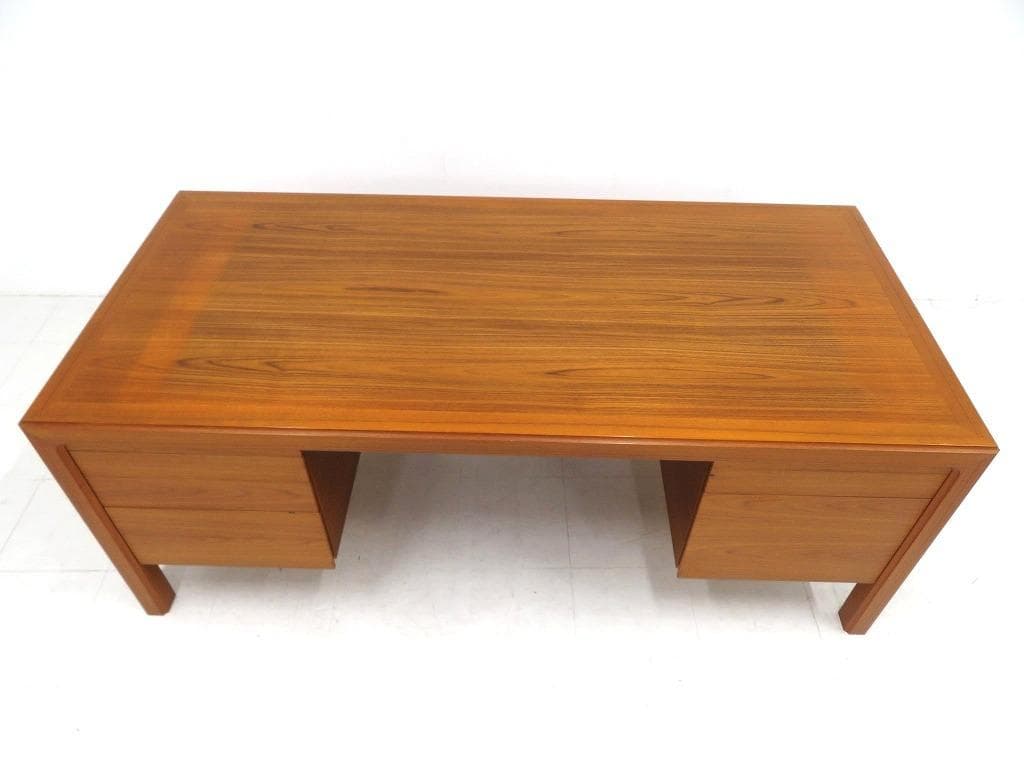 展示品　天童木工　ローズウッド　両袖デスク　両袖机　モダン　ミッドセンチュリー