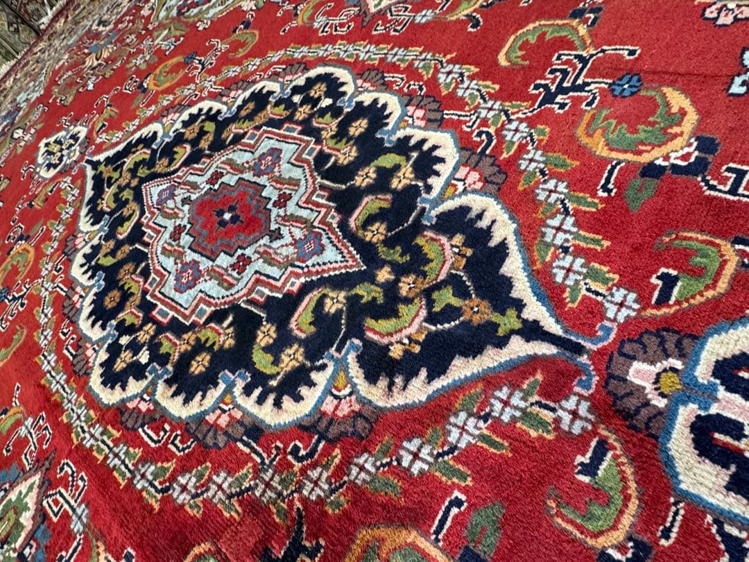 ペルシャ絨毯 カシャーン産 ウール100% 手織