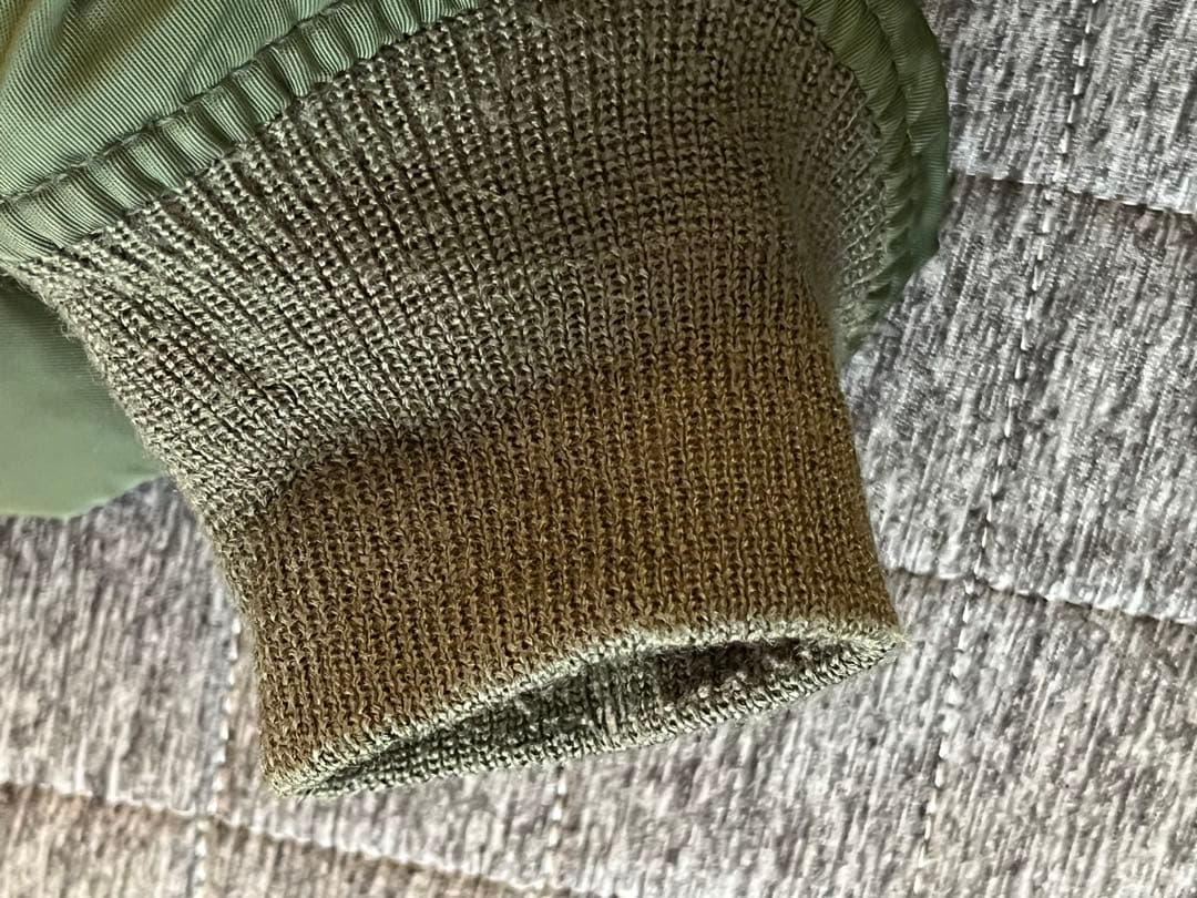 AVIREX ワッペン付き、内側、バックデザイン　MA-1ジャケット 2XL