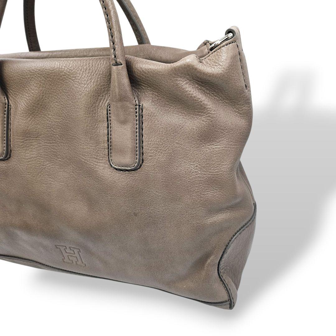 良品　ヒロフ　トートバッグ　A4可　ショルダー2way 　オールレザー保存袋