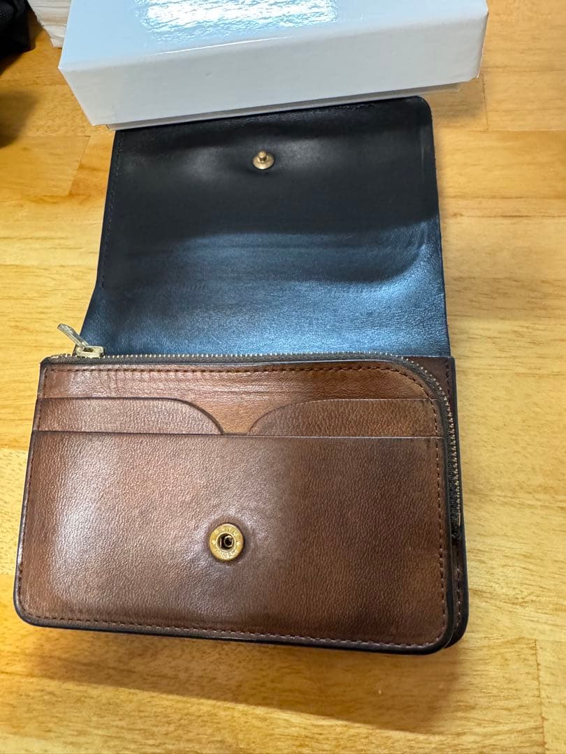 週末セール！forme Short wallet Baby calf Black