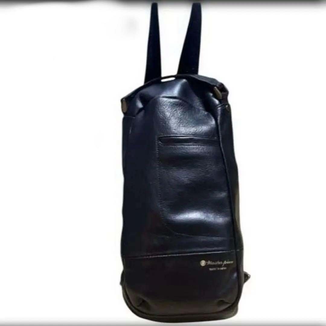 美品　マスターピースmaster-piece ボディバッグ 黒 日本製