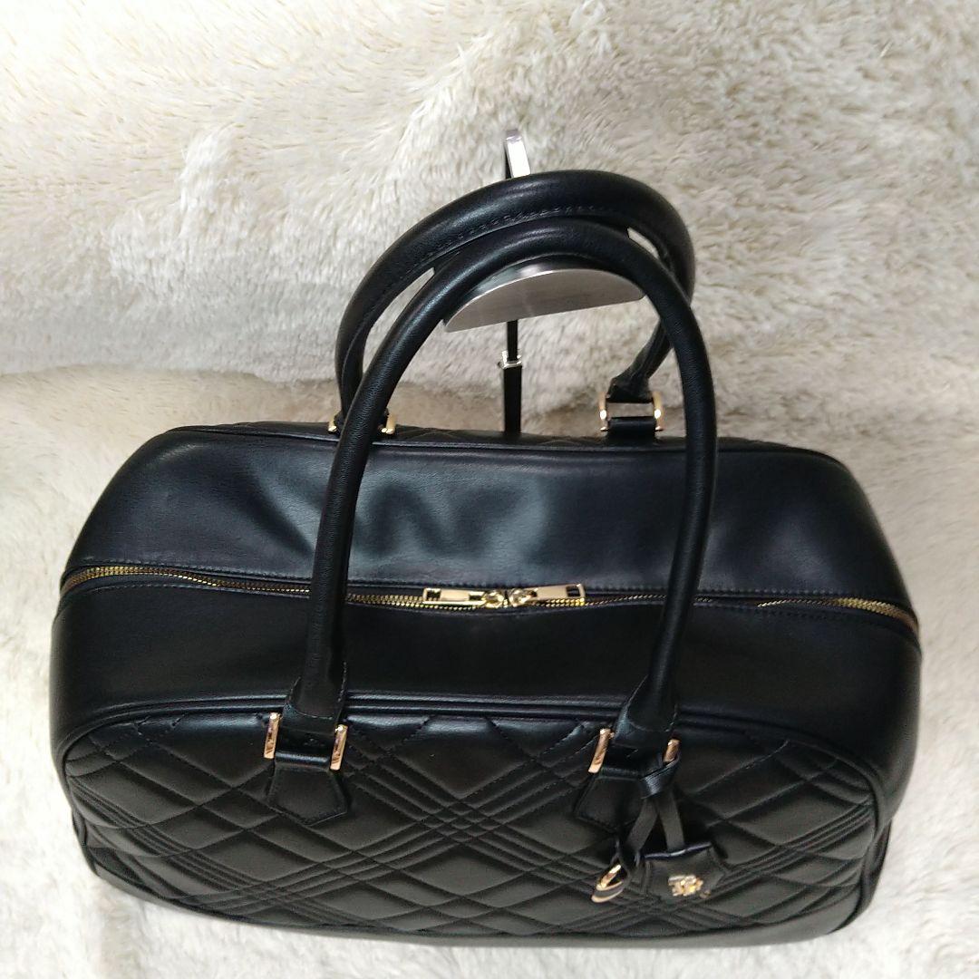 リップサービス ブラック キルティング ボストンバッグ 2024 人気カラー