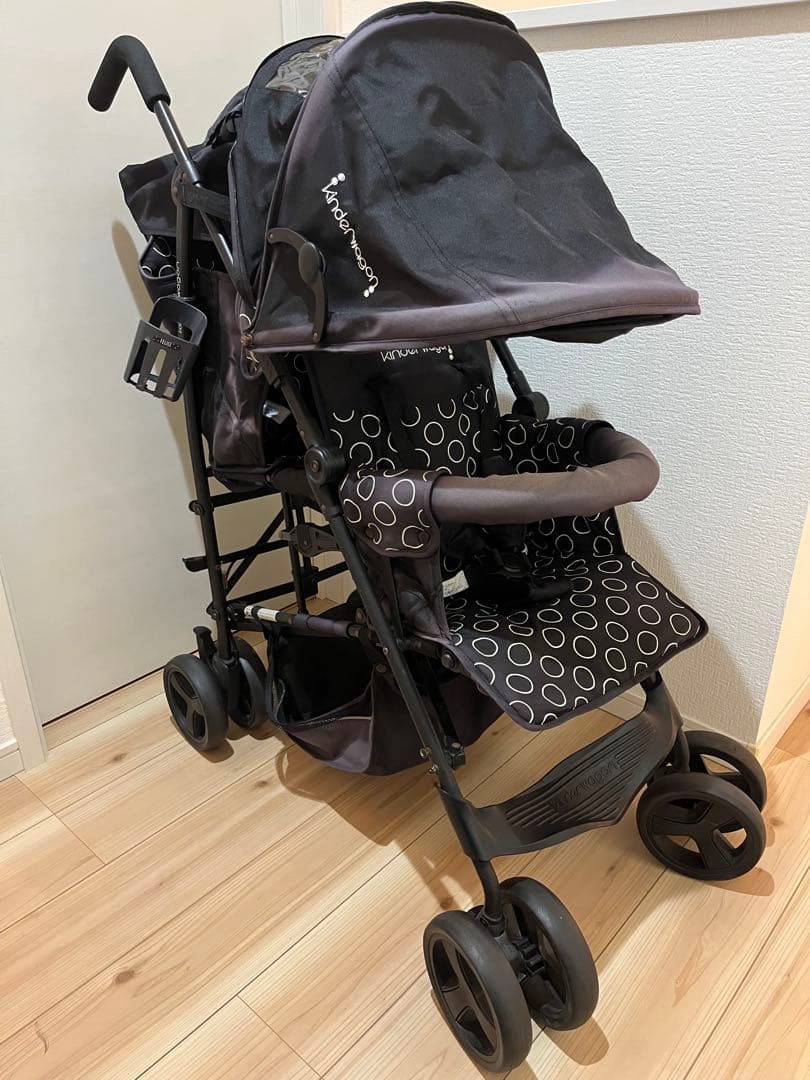 2人乗りベビーカー　キンダーワゴン　DUOシティHOP 折りたたみ可
