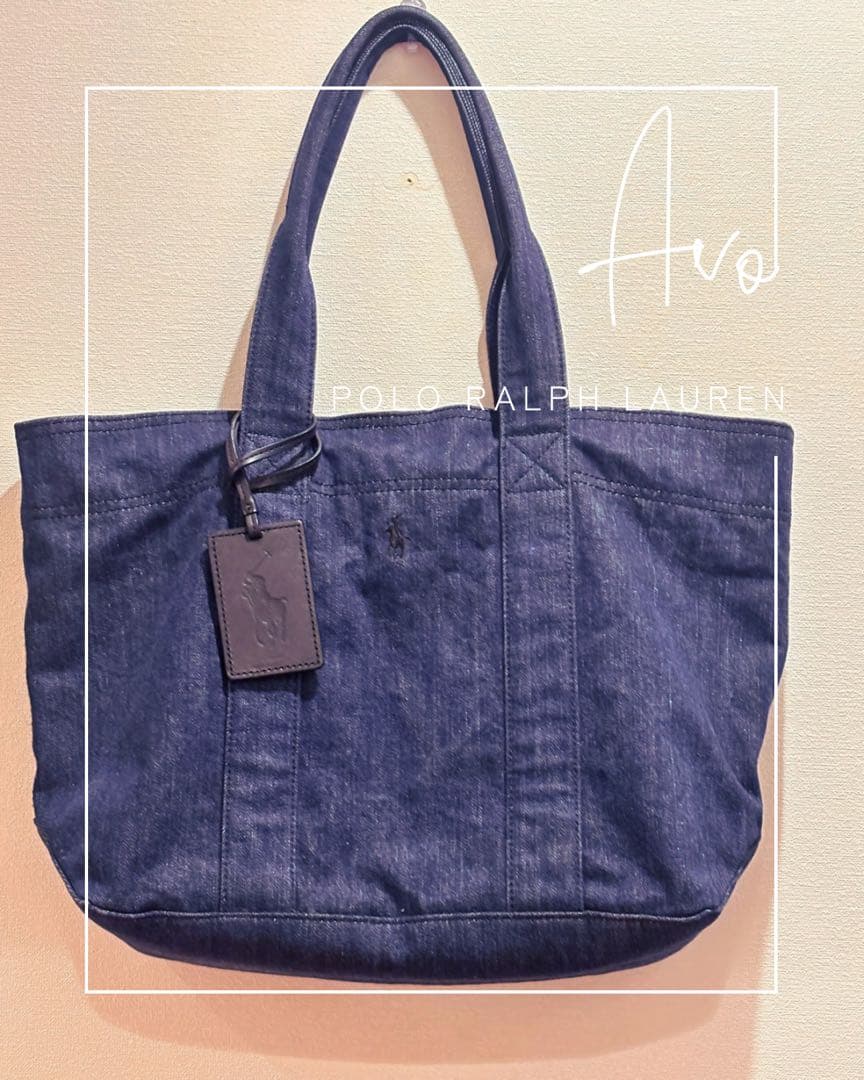 美品 ラルフローレン　トートバッグ　デニム