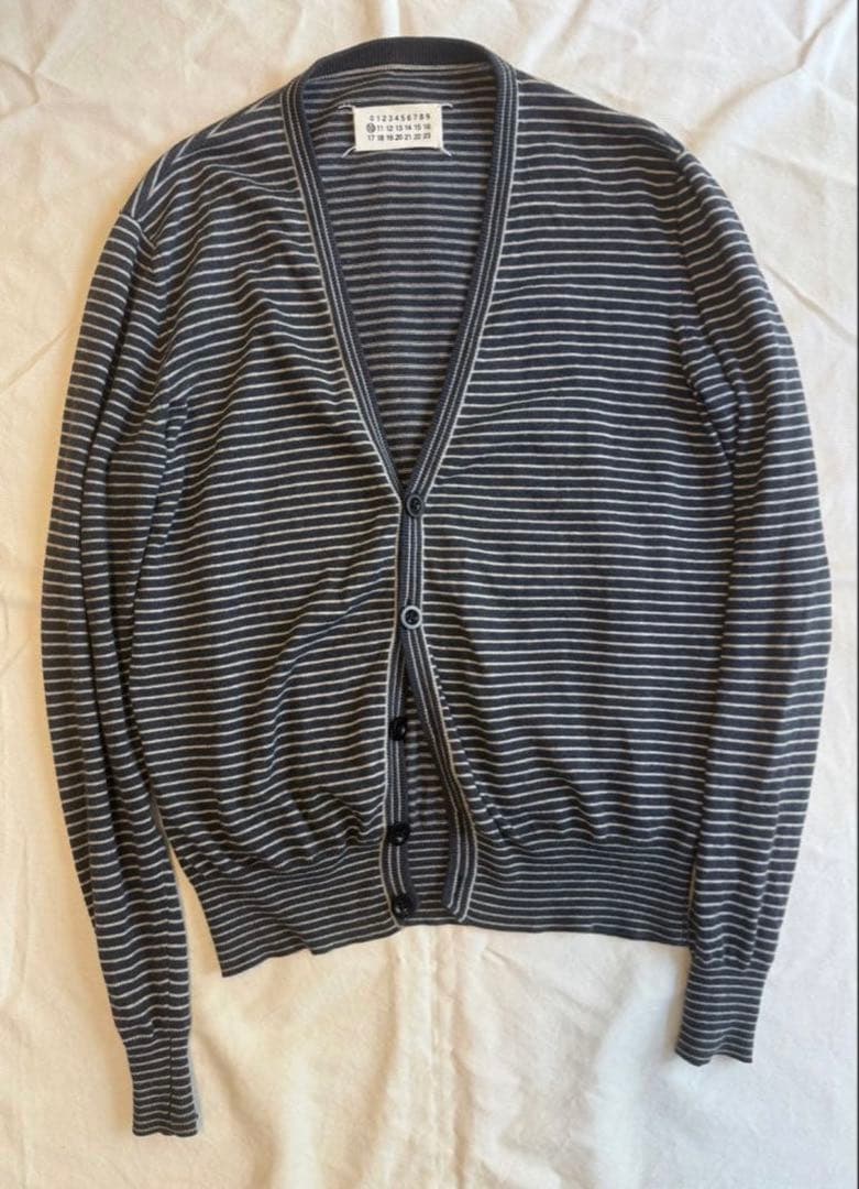 マルタンマルジェラ10 07ss ボーダーカーディガン　メゾンマルジェラ