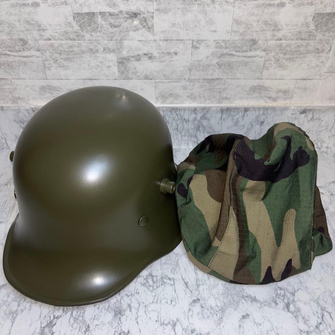 第一次世界大戦 帝政ドイツ軍　M16ヘルメット スチール製　角付ヘルメット