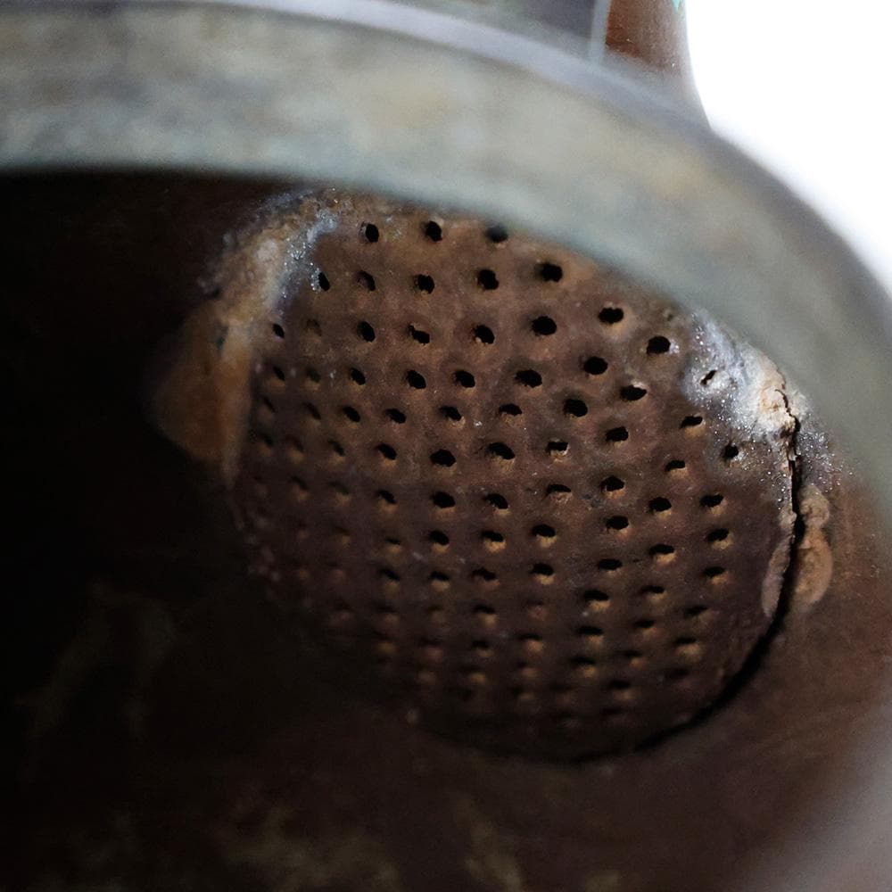 時代 在銘 斑紫銅製 銅瓶 水注 銅瓶 鉄瓶 湯沸