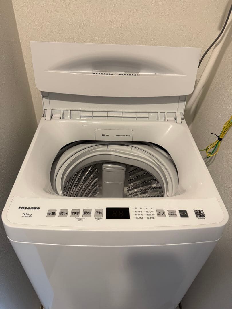 【送料込み】Hisense 洗濯機 HW-55E4W 5.5kg