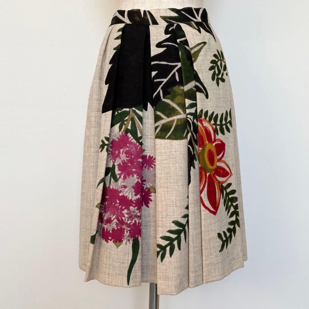 DRIES VAN NOTENドリスヴァンノッテン フラワーフレアスカート