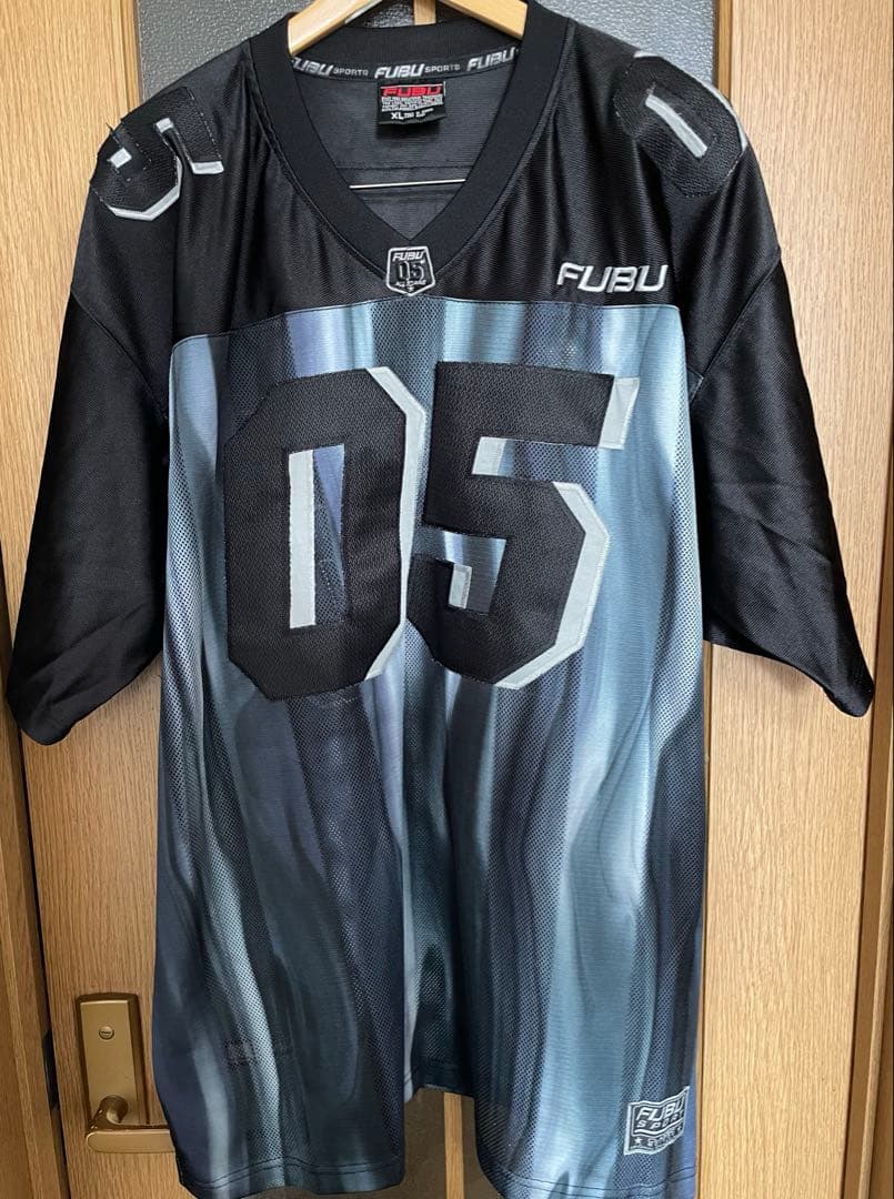 90s FUBU グラデーション　ゲームシャツ　ホッケーシャツ　XL