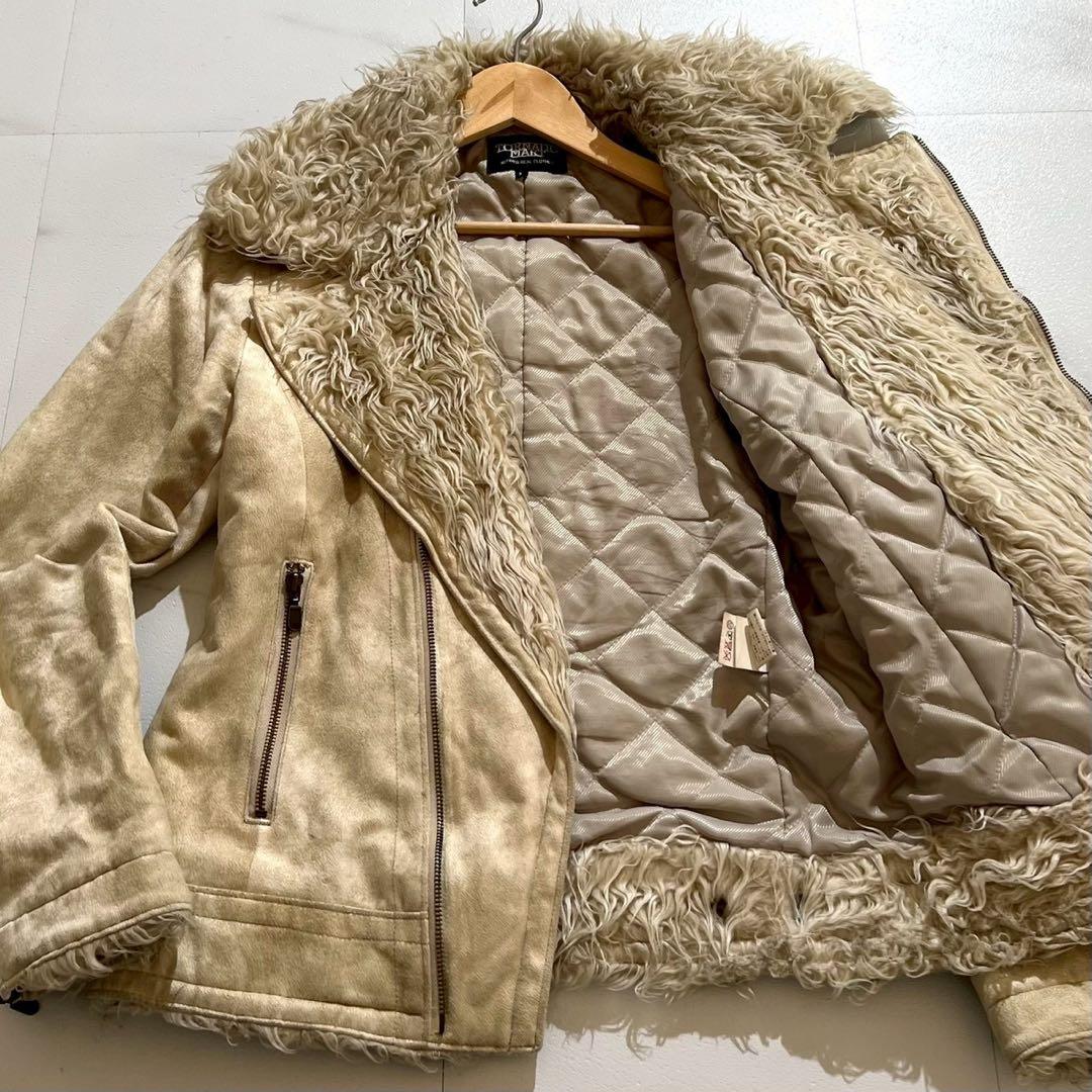 【極美品✨】トルネードマート Y2K ムートン ダブルライダースジャケット M