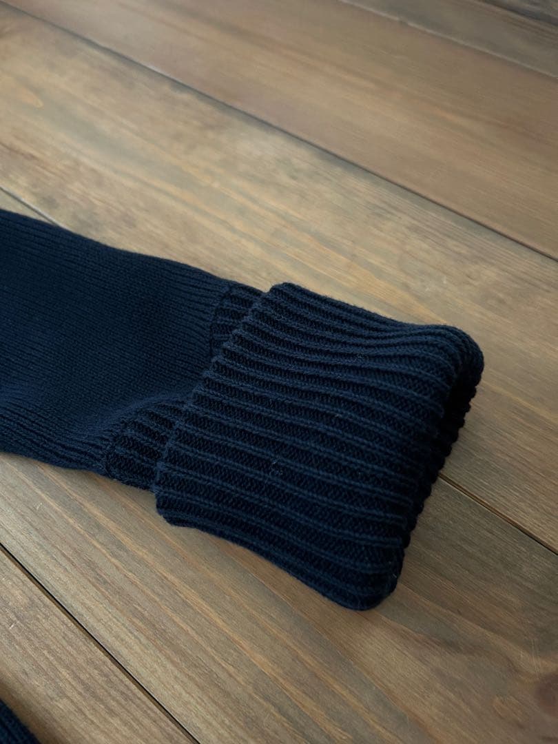 【美品】バーバリーロンドン　ダッフルニットコート　 ノバチェック　ネイビー　2