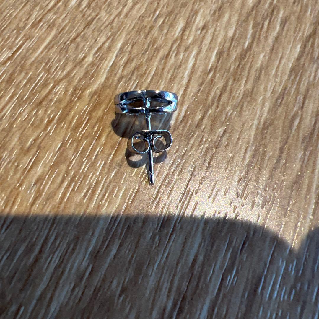 シャネル ロゴ シルバー ピアス